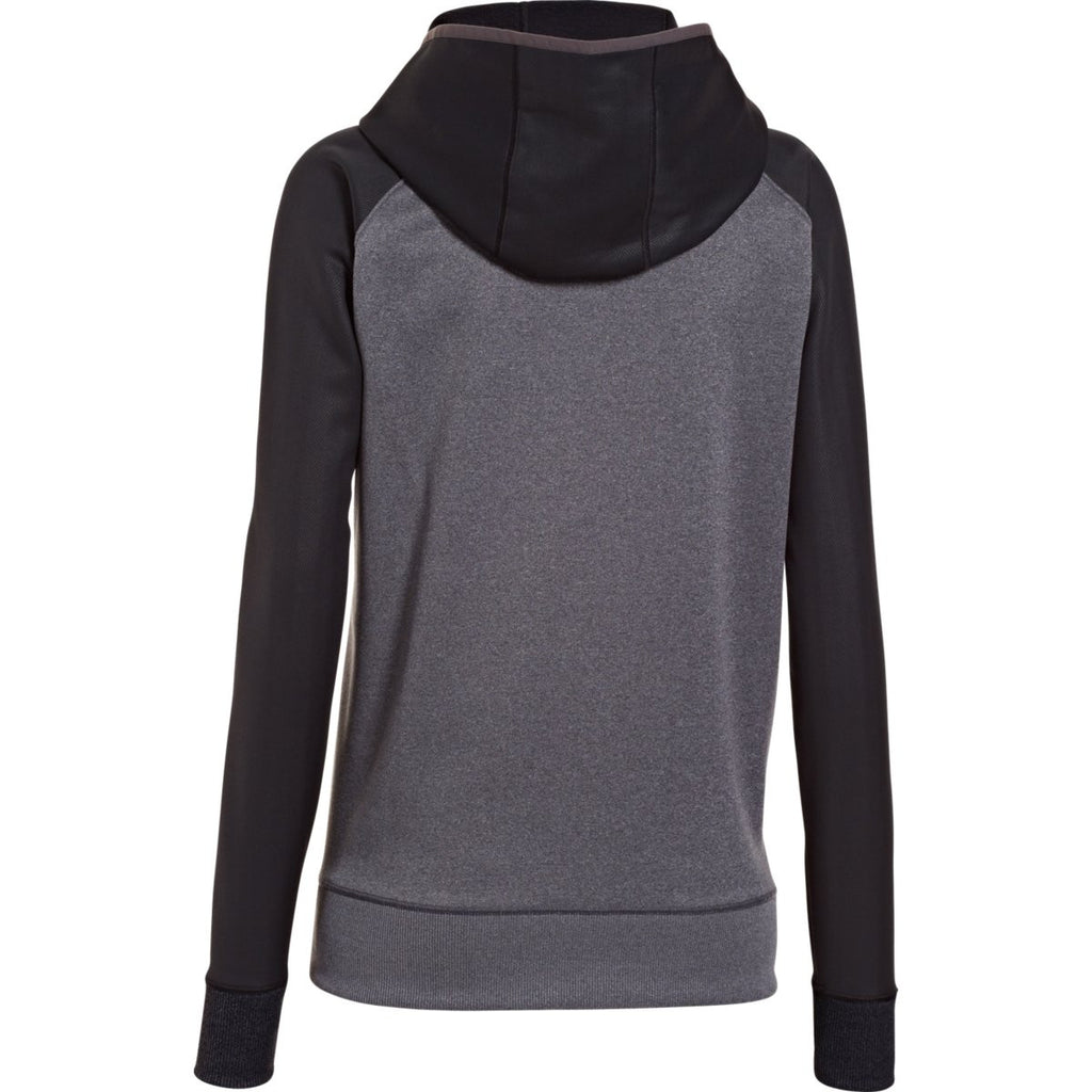 Under Armour Women's Carbon Heather/Black Storm AF Colorblock Hoodie