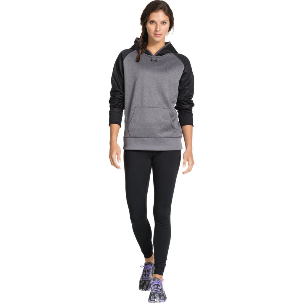 Under Armour Women's Carbon Heather/Black Storm AF Colorblock Hoodie