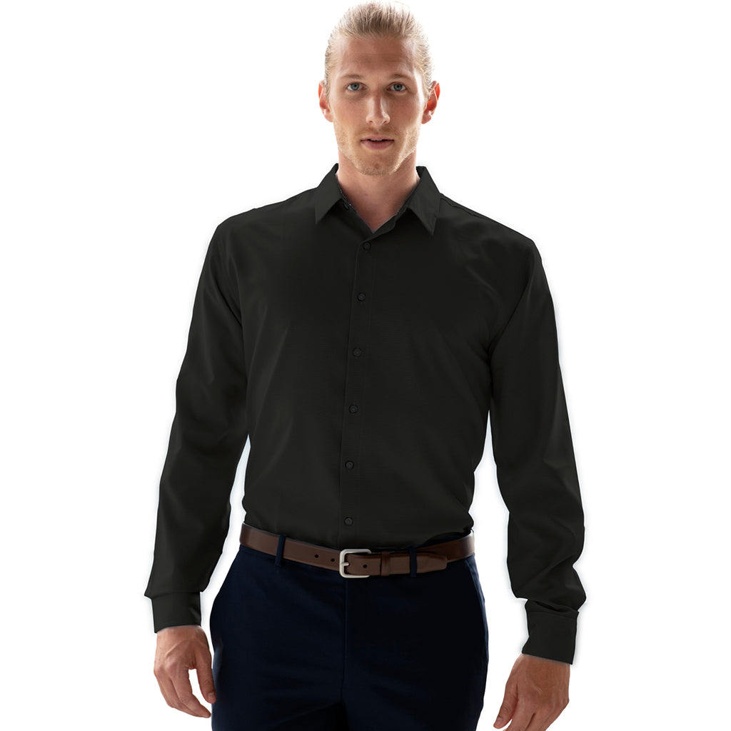 Vansport Men's Black Sandhill Dress Shirt