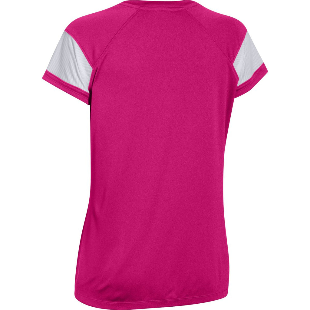 Under Armour Women's Tropic Pink Zone S/S T-Shirt