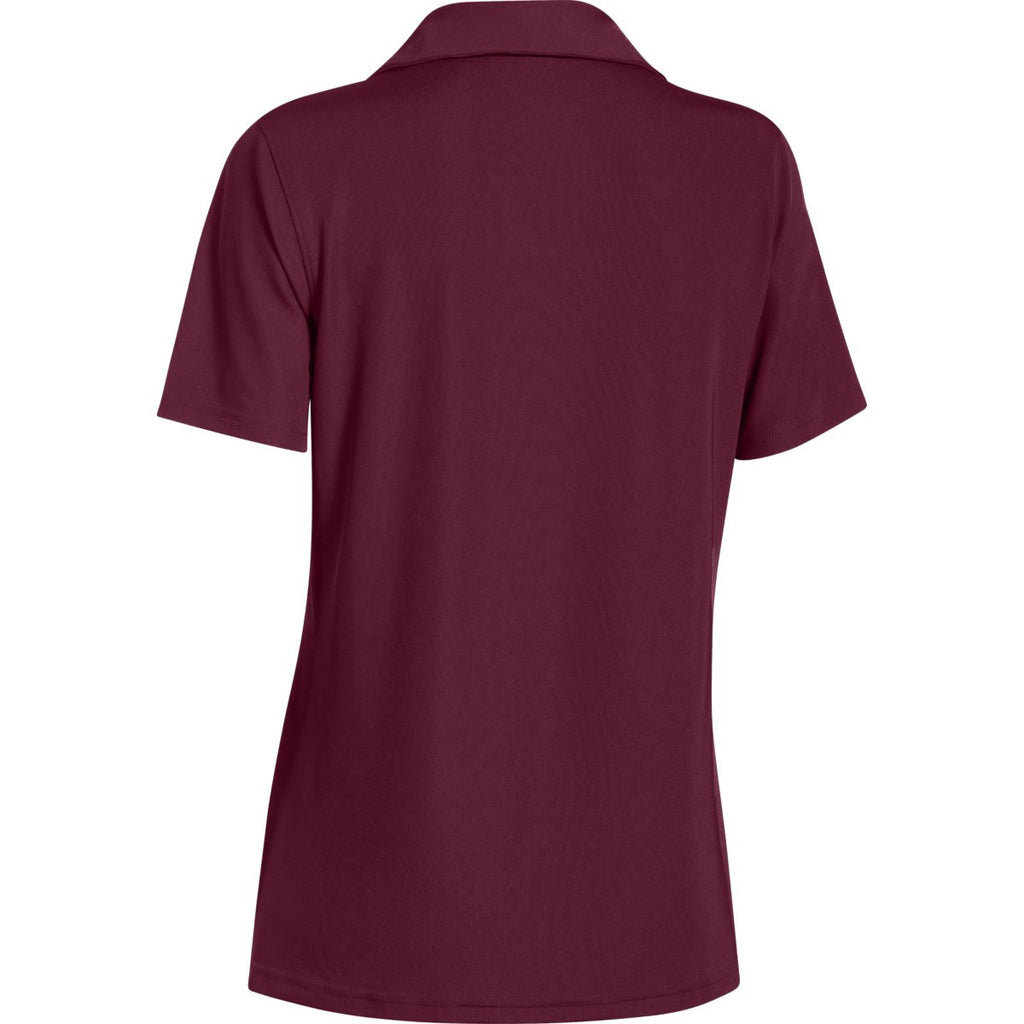 Under Armour Women's Maroon Performance Team Polo