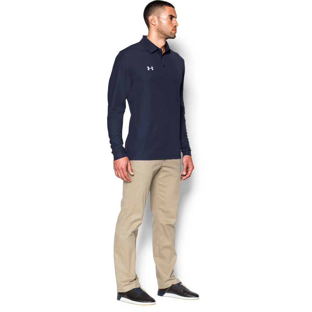 Under Armour Men's Navy Performance L/S Polo