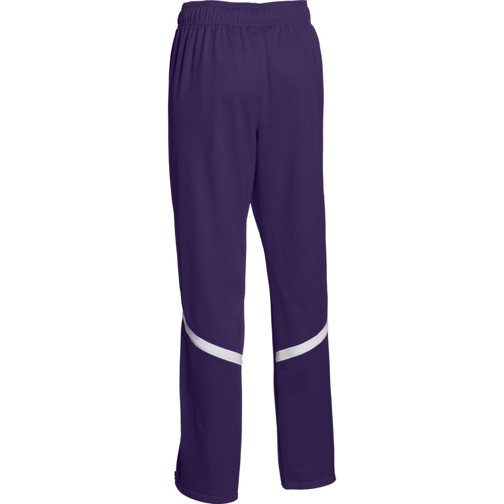 Under Armour Women's Purple/White Qualifier Warm-Up Pant