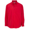 Edwards Men's Red Lightweight Long Sleeve Poplin Shirt