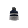 Richardson Navy/Grey/White Pom Beanie with Cuff