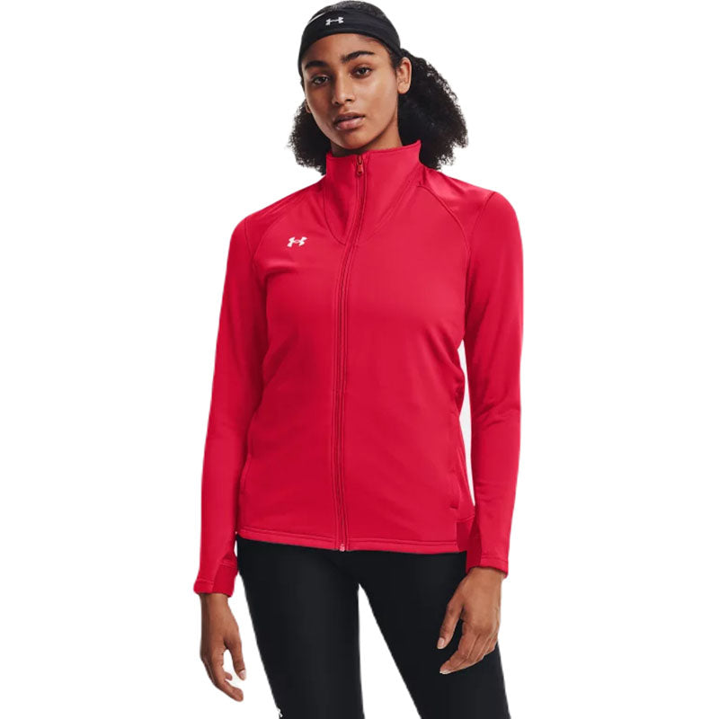 Under Armour Women's Red/White Command Warm-Up Full-Zip