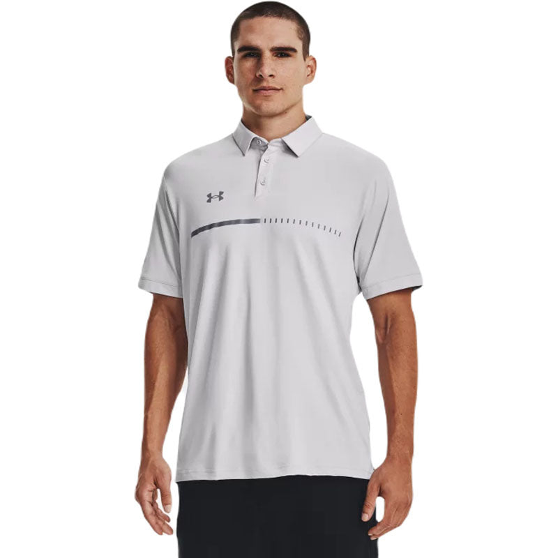 Under Armour Men's Halo Grey/Steel Title Polo