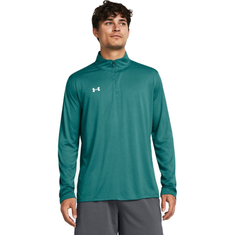 Under Armour Men's Coastal Teal/White Team Tech 1/4 Zip