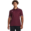 Under Armour Men's Maroon/White Team Tipped Polo