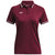 Under Armour Women's Maroon/White Team Tipped Polo