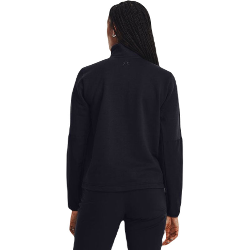 Under Armour Women's Dark Navy Blue Tactical Rival Job Fleece Quarter Zip