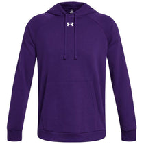 Under Armour Men's Purple/White Rival Fleece Hoodie