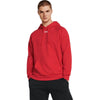 Under Armour Men's Red/White Rival Fleece Hoodie