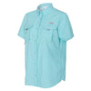 Columbia Women's Clear Blue Bahama Short Sleeve Shirt