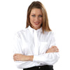 Van Heusen Women's White Pinpoint Dress Shirt