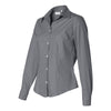 Van Heusen Women's Slate Grey Silky Poplin Dress Shirt