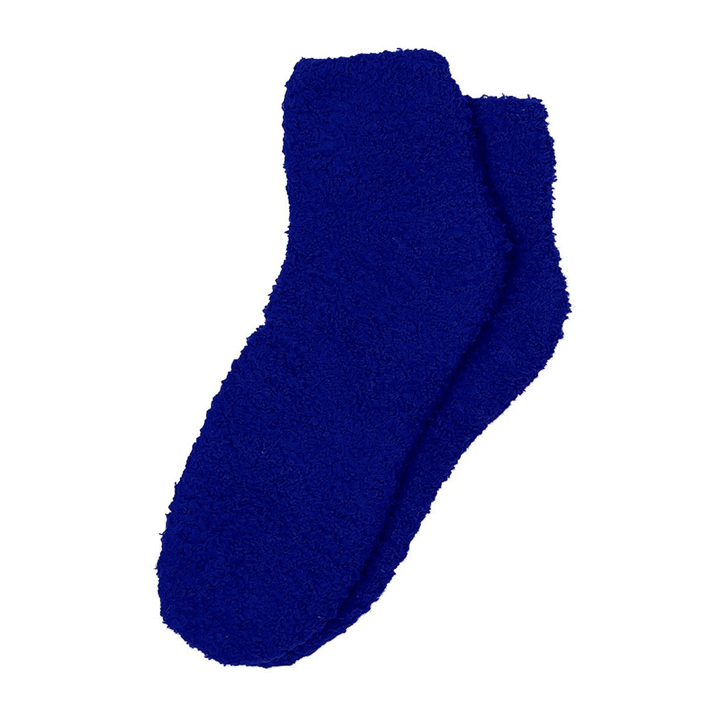 HIT Royal Blue Fuzzy Socks