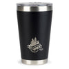 Aviana Matte Black Vale Double Wall Stainless Pint-16oz