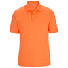 Edwards Men's High Visibility Orange Mini-Pique Snag-Proof Polo