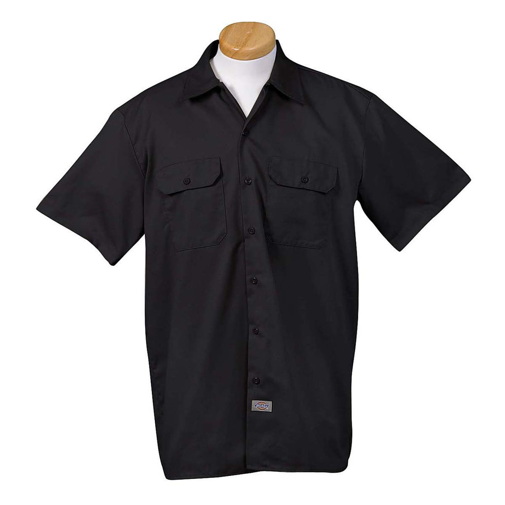 Dickies Men's Black 5.25 oz. Short-Sleeve Work Shirt