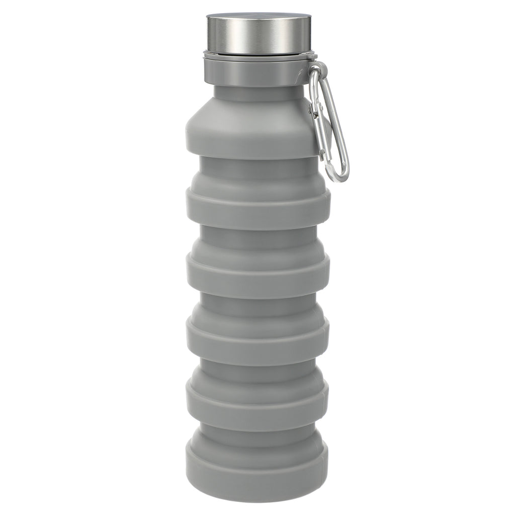 Leed's Grey Zigoo Silicone Collapsible Bottle 18oz