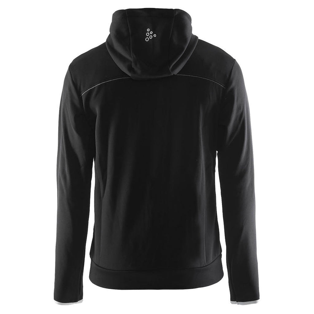 Craft Sports Men's Black/Platinum Leisure Full Zip Hood