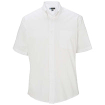Edwards Men's White Pinpoint Oxford Short Sleeve Shirt