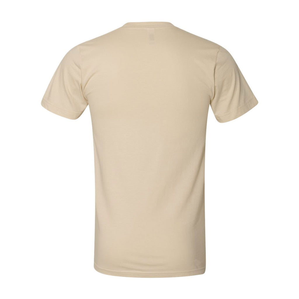 American Apparel Unisex Creme Fine Jersey Short Sleeve T-Shirt