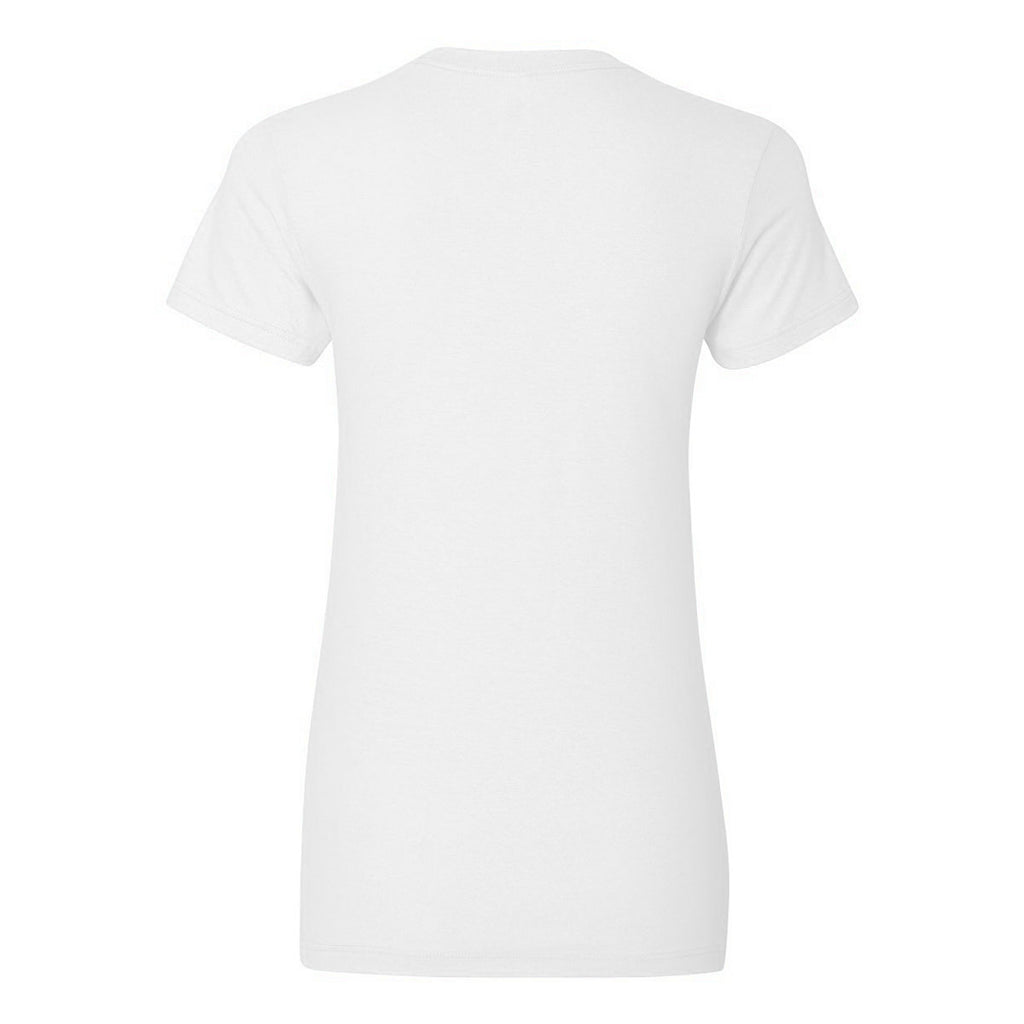 American Apparel Women's White Fine Jersey Short Sleeve T-Shirt