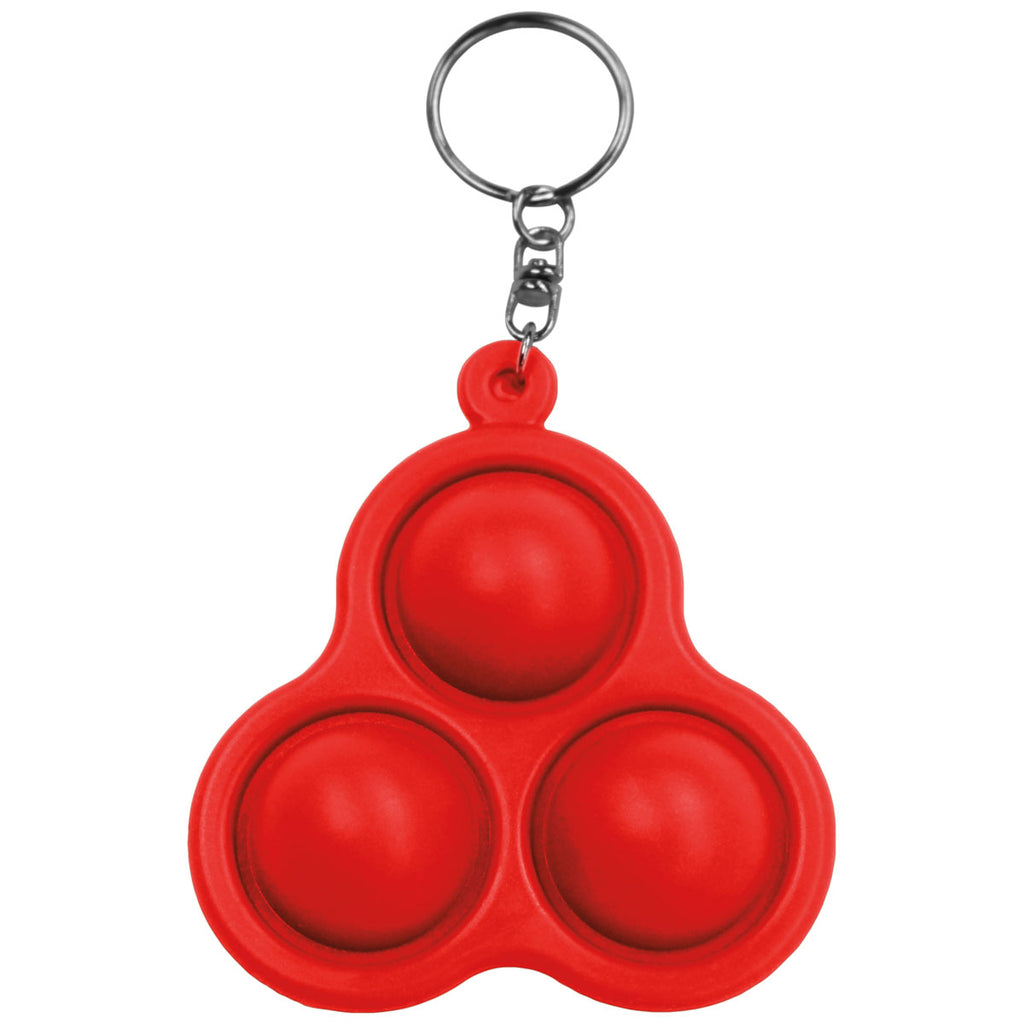 Universal Source Red Pop 3 Bubbles Keychain