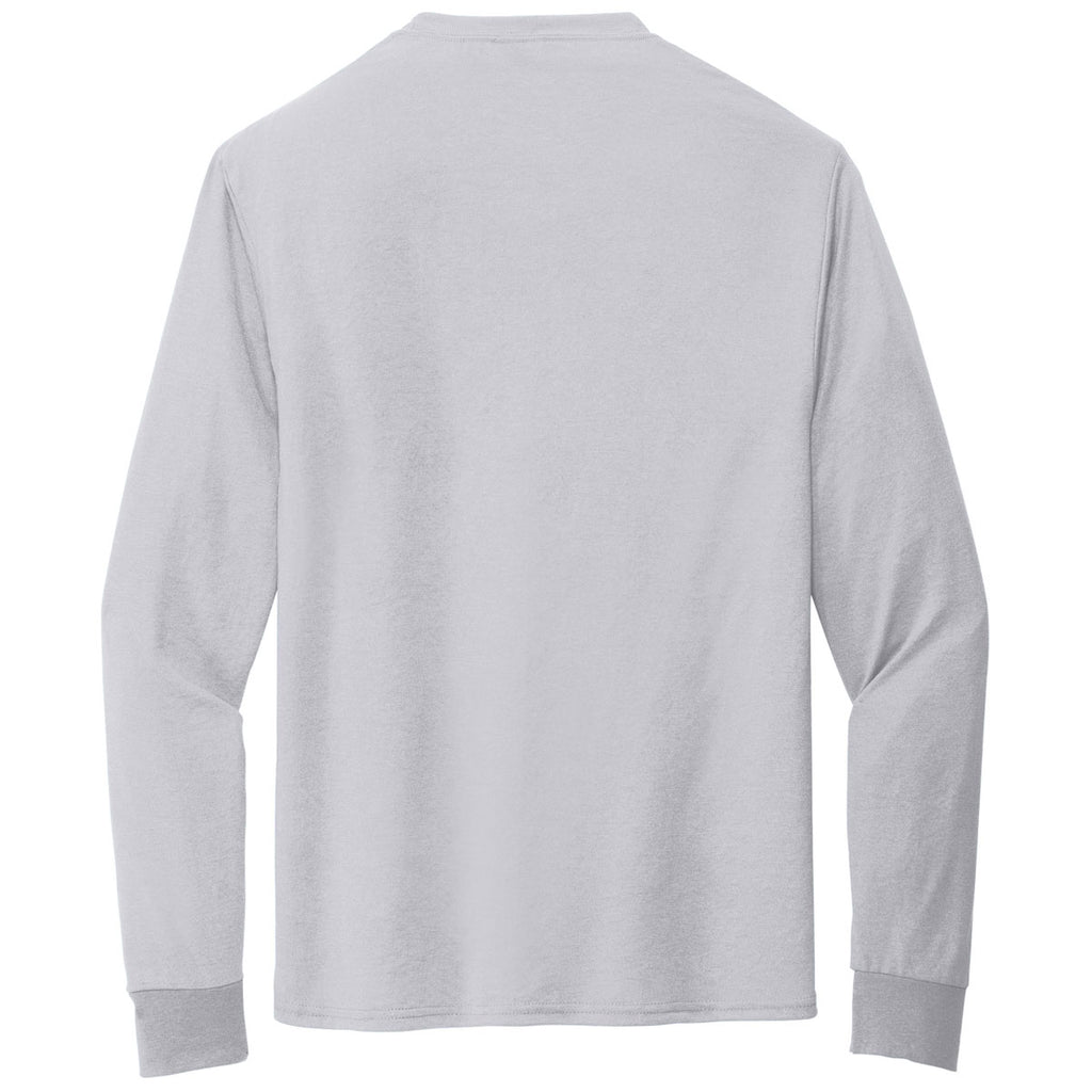 Jerzees Unisex Silver Dri-Power 100% Polyester Long Sleeve T-Shirt