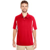 Holloway Men's Scarlet/White Avenger Short-Sleeve Polo