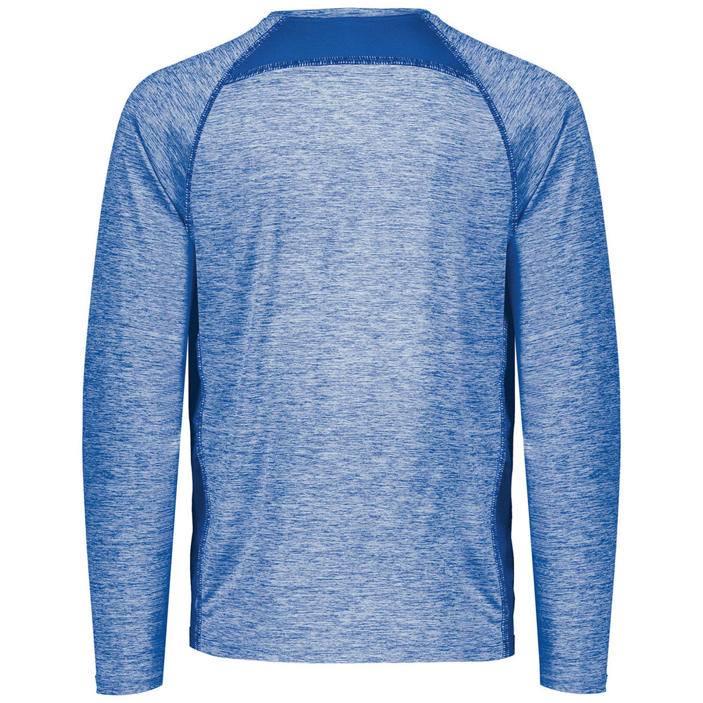 Holloway Men's Royal Heather Electrify Coolcore Long Sleeve Tee