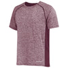 Holloway Men's Maroon Heather Electrify Coolcore Tee