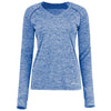 Holloway Women's Royal Heather Electrify Coolcore Long Sleeve Tee