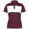 Holloway Women's Maroon/White Prism Bold Polo