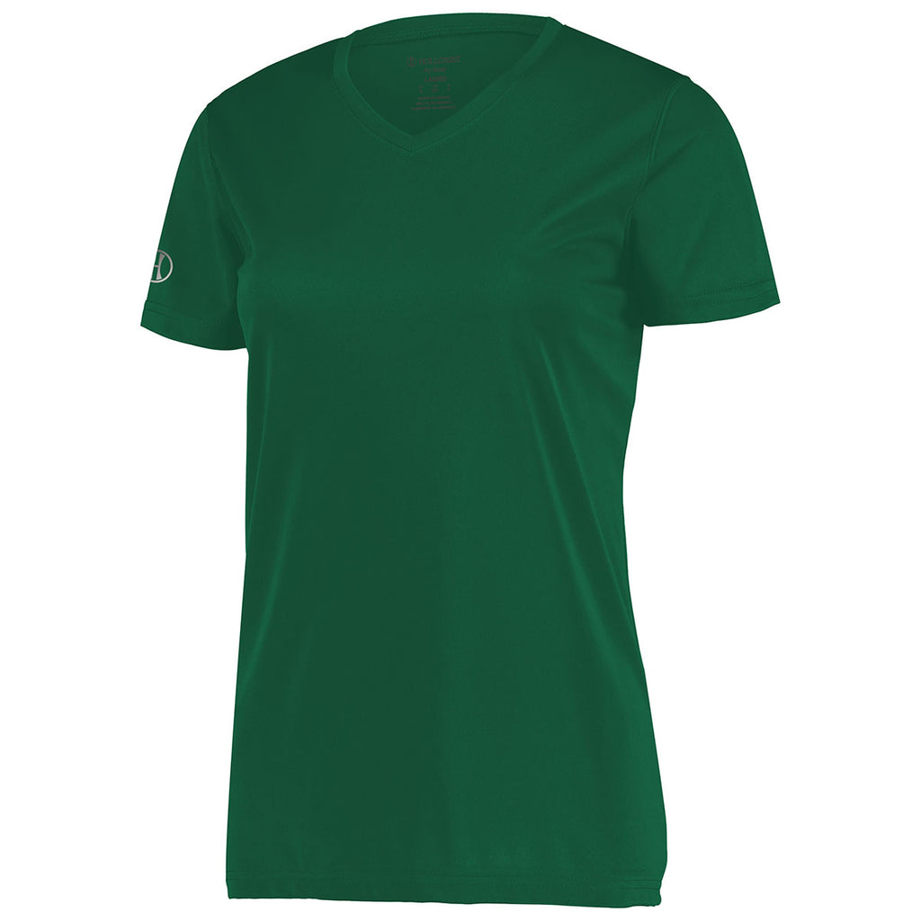 Holloway Women's Dark Green Momentum Tee