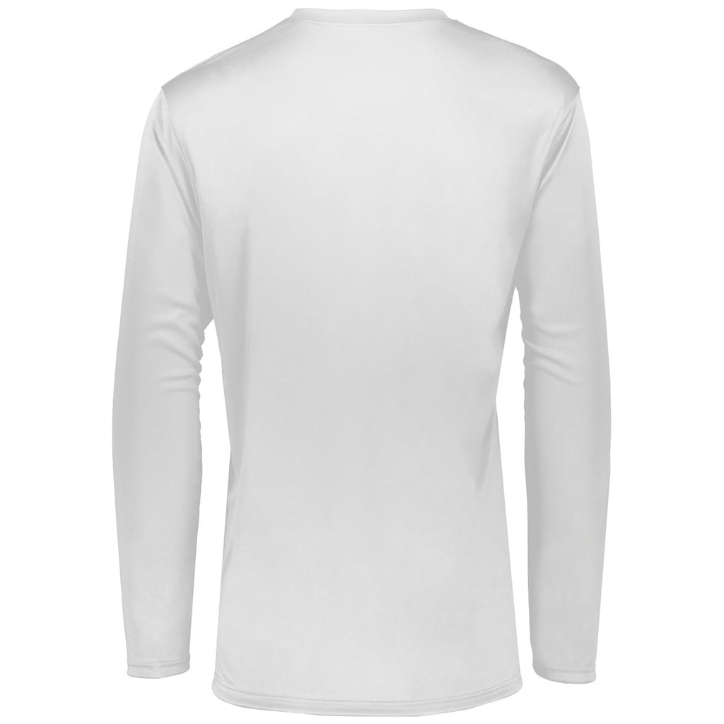 Holloway Men's White Momentum Long Sleeve Tee