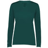 Holloway Women's Dark Green Momentum Long Sleeve Tee