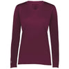 Holloway Women's Maroon Momentum Long Sleeve Tee