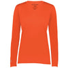 Holloway Women's Orange Momentum Long Sleeve Tee