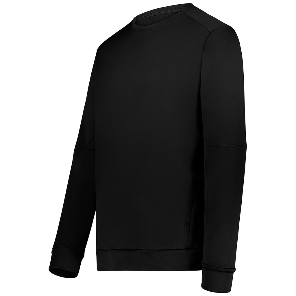 Holloway Men's Black Momentum Team Fleece Crew