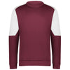 Holloway Men's Maroon/White Momentum Team Fleece Crew