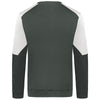 Holloway Men's Iron/White Momentum Team Fleece Crew