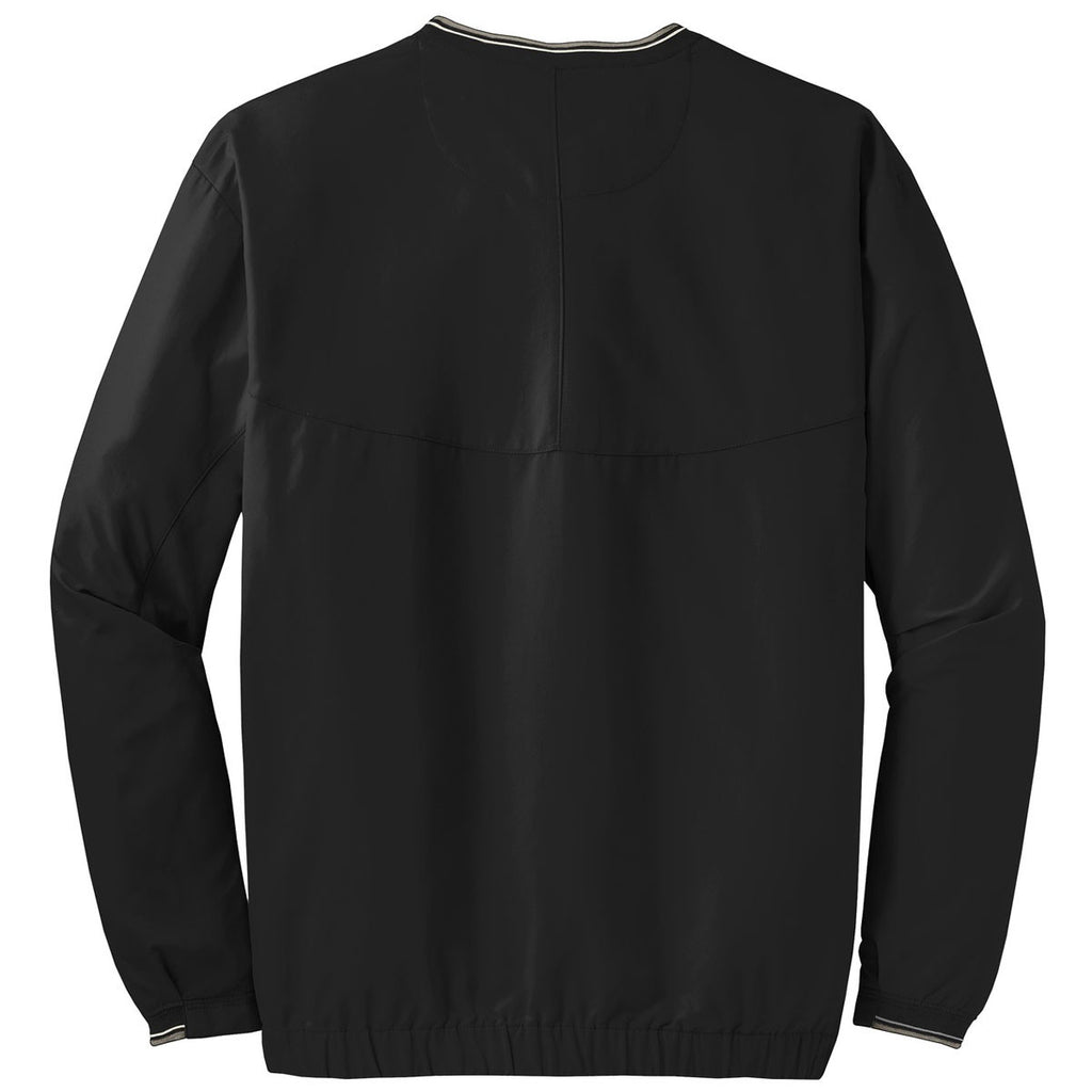 Nike Men's Black V-Neck Long Sleeve Wind Shirt