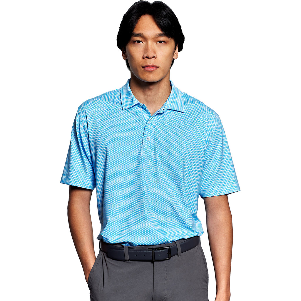 Vansport Men's Carolina Blue/White Pro Eagle Polo