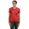 Augusta Sportswear Women's Red Junior Fit Replica Football T-Shirt