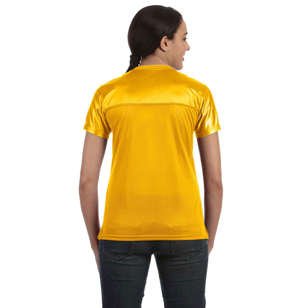 Augusta Sportswear Women's Gold Junior Fit Replica Football T-Shirt