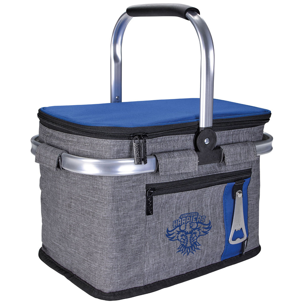 Koozie Blue Collapsible Picnic Basket