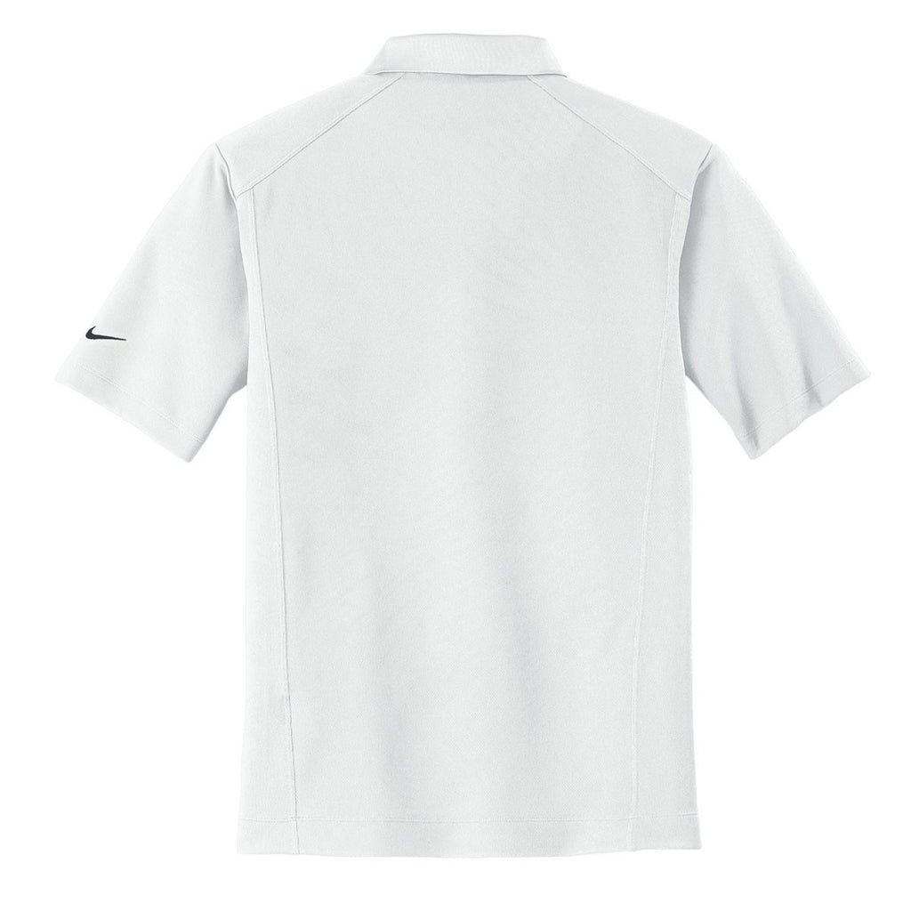 Nike Men's White Dri-FIT Short Sleeve Classic Polo